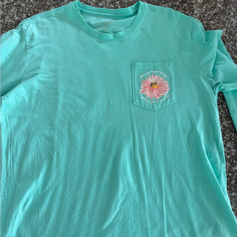 Lauren James Turquoise Long Sleeve Shirt